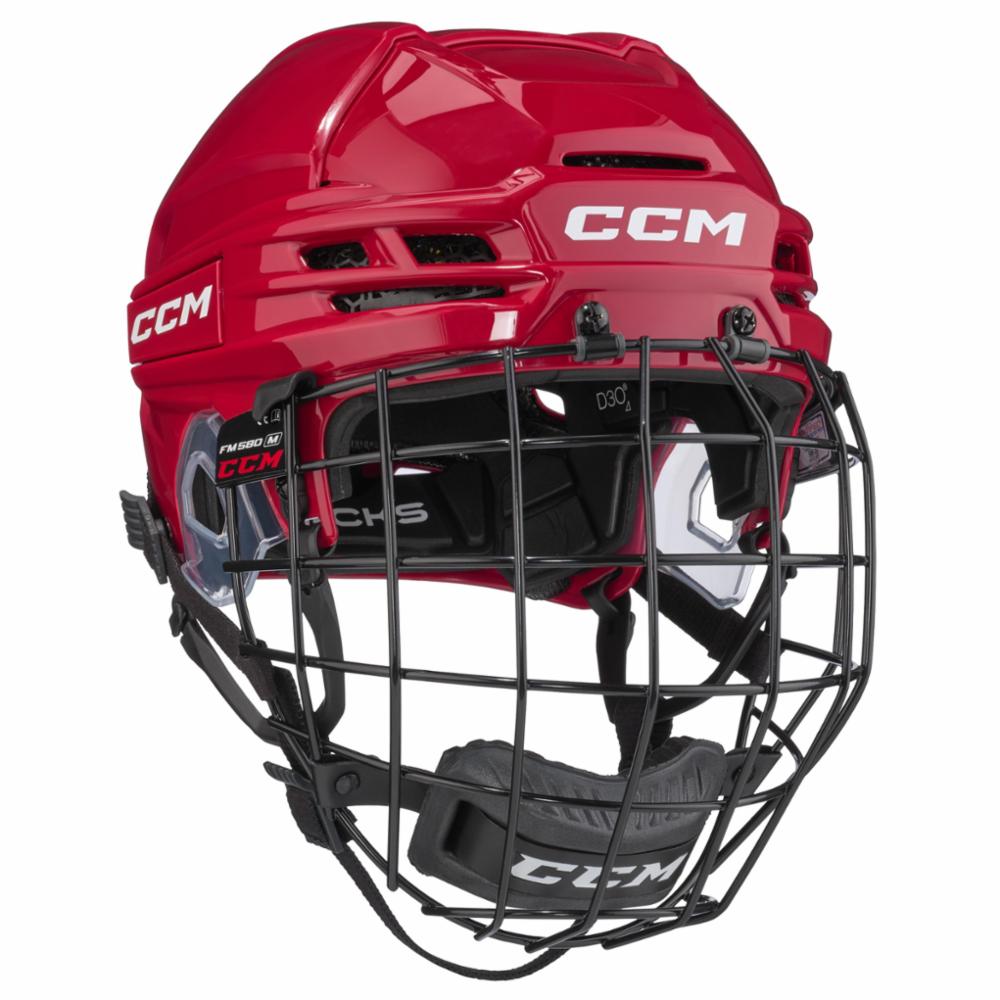 CCM Tacks 720 Combo Jääkiekkokypärä, L, red