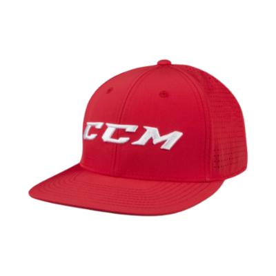 CCM Team Flatbrim Snapback Lippis, red